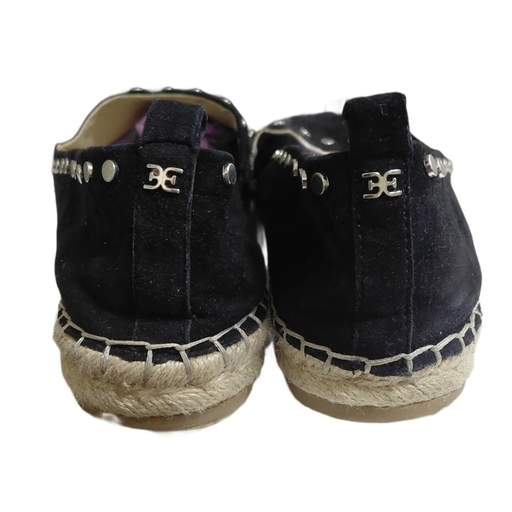 Sam Edelman Koda Black Espadrille Flats Women's Size 10